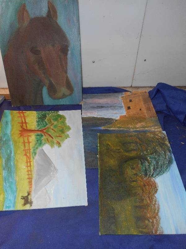 lot 45 image: OIL PAINTING