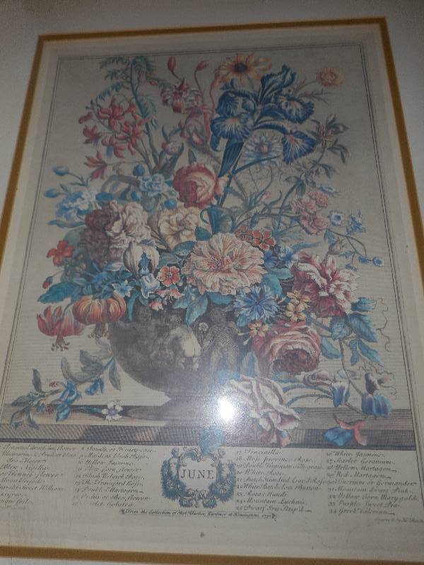 lot 126 image: 2 ANTIQUE PICTURES MARCKED MARCH AND JUNE