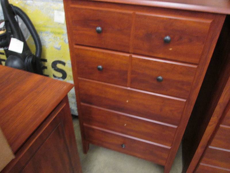lot 4 image: 5 Drawer Chest 46 Hx28 W inches, al...