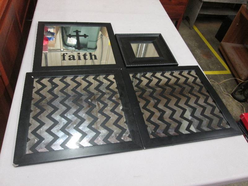 lot 28 image: Set of 4 Accent Mirrors ...