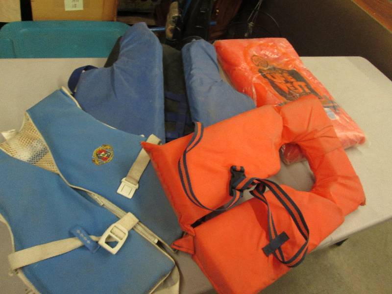 lot 71 image: Lot of 4 Life Preservers...