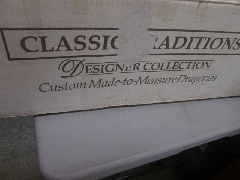 lot 76 image: Off White Draperies ...