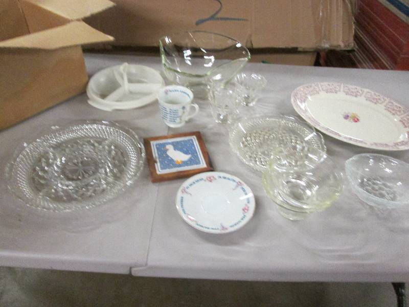 lot 119 image: Cut Glass Serving Pieces, Bowls, Pl...