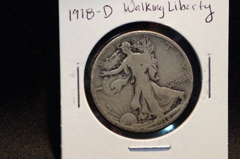 1918-D Walking Liberty Half Dollar