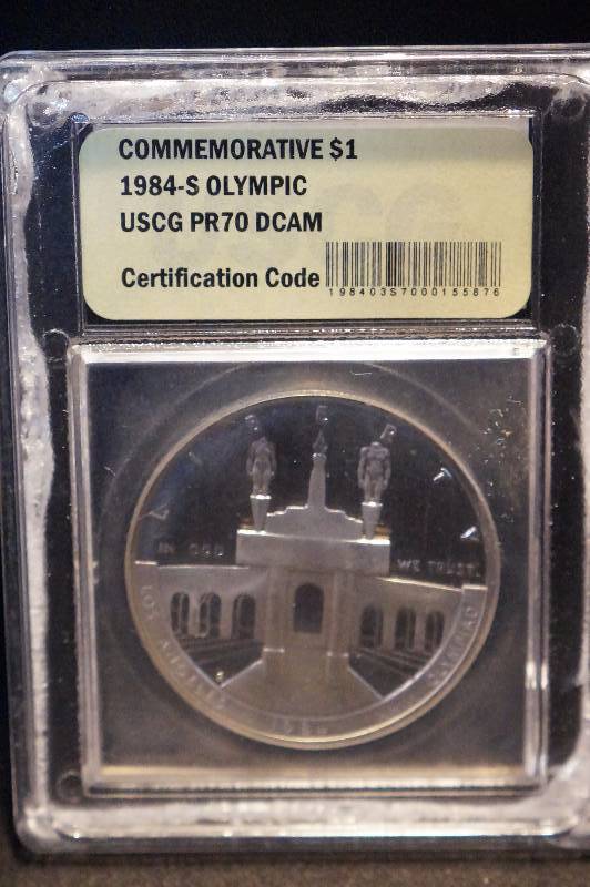 1984-S Commemorative $1 Olympic Coin PR70