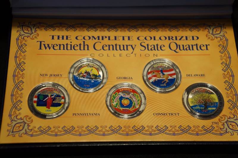 1999 The Complete Colorized Twentieth Century State Quarter Collection