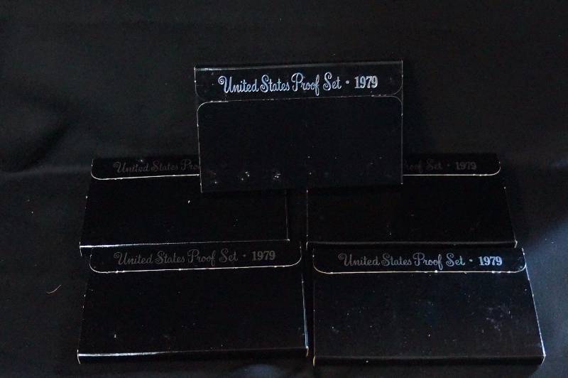 1979 Box of (5) United States Proof Sets