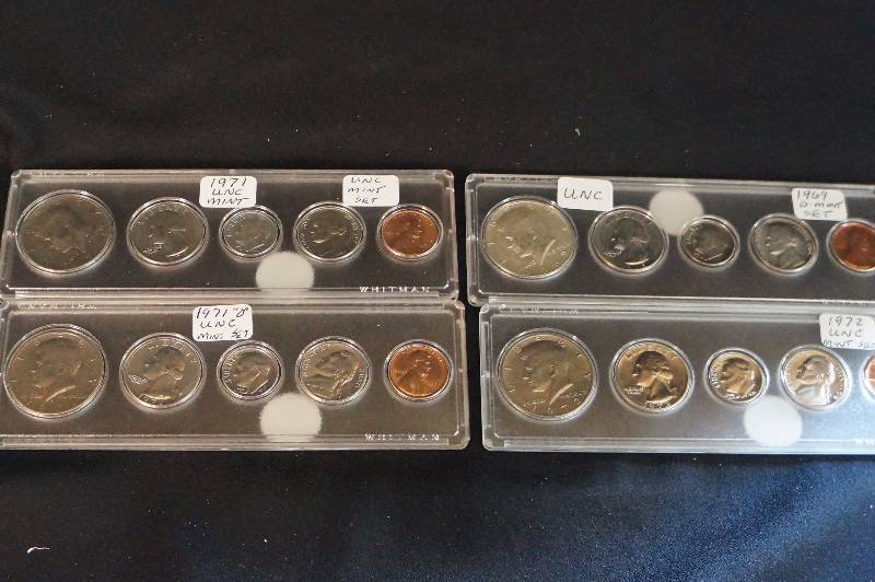 1969-D, 1971, 1971-D, & 1972 Uncirculated Mint Set