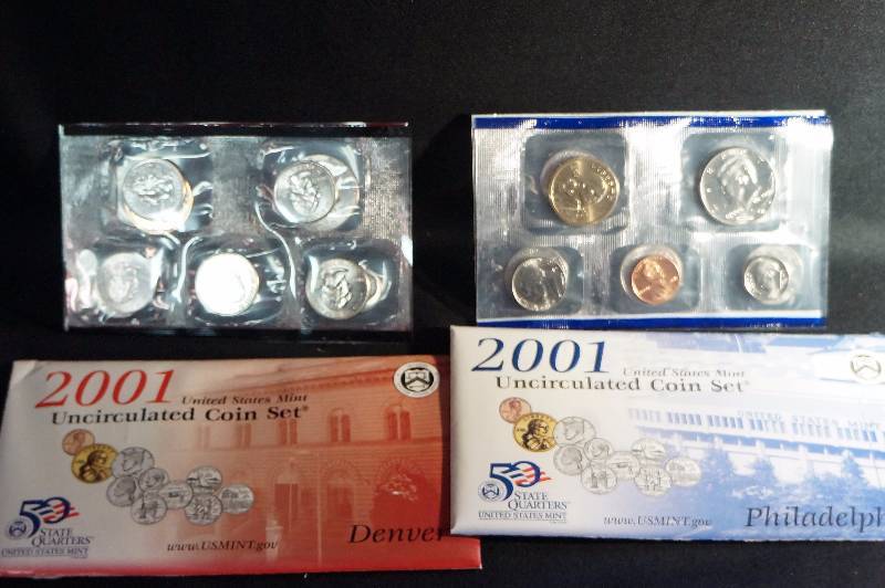 2001 Uncirculated P & D United States Mint Coin Set