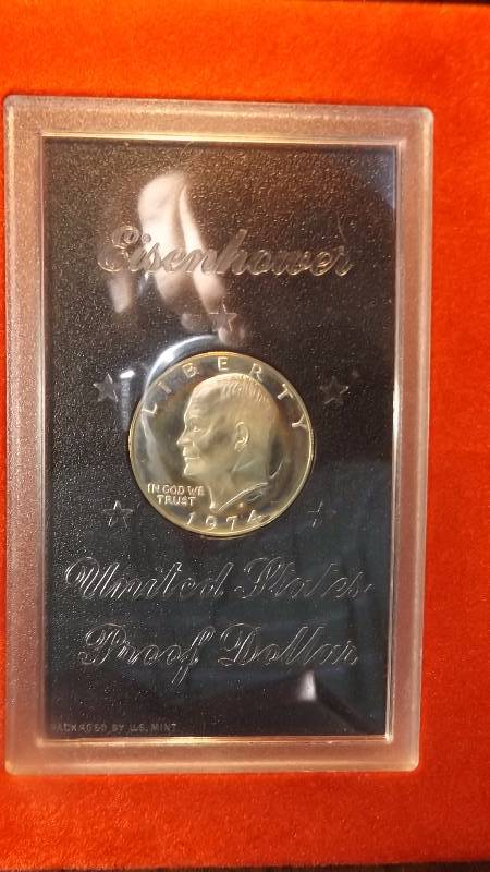 1974 US Mint Proof Eisenhower Dollar Set