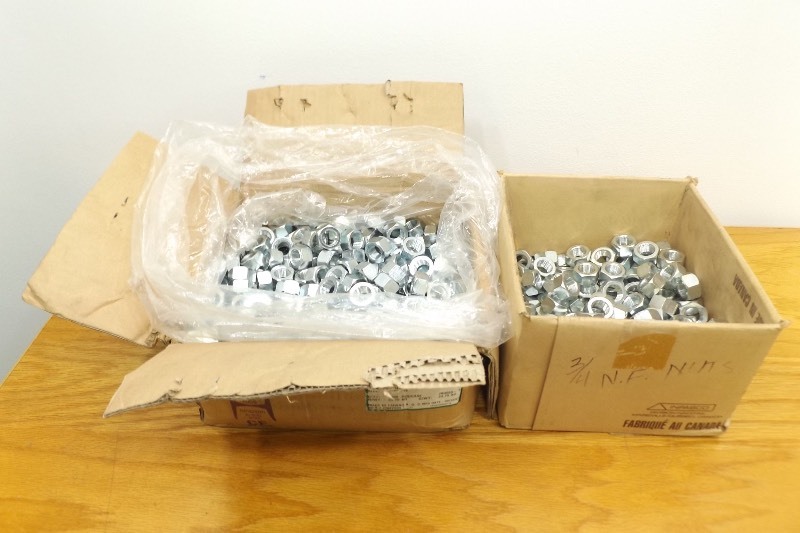 Qty x (750) 34-16 Grade 2 Fine Thread Finished Hex Nuts Zinc