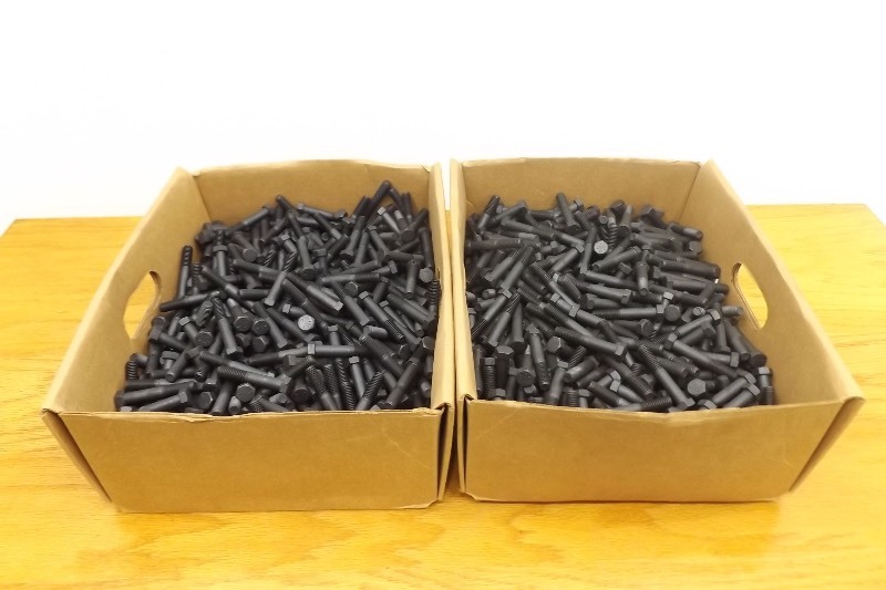 Qty x (500) 716 x 3 Grade 5 Half Thread Coarse Hex Cap Screw Black Oxide