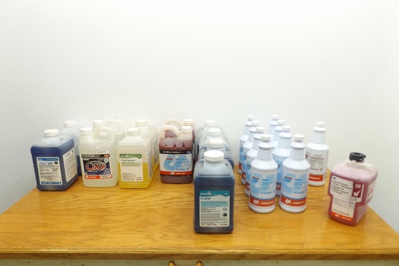 Large Lot of General Purpose Cleaning Chemicals