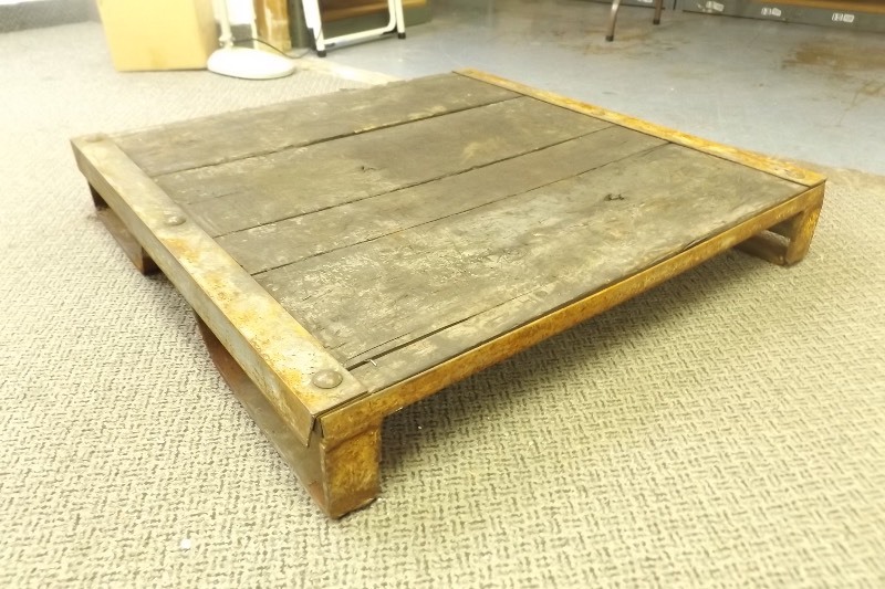 Vintage Industrial WoodMetal Stand