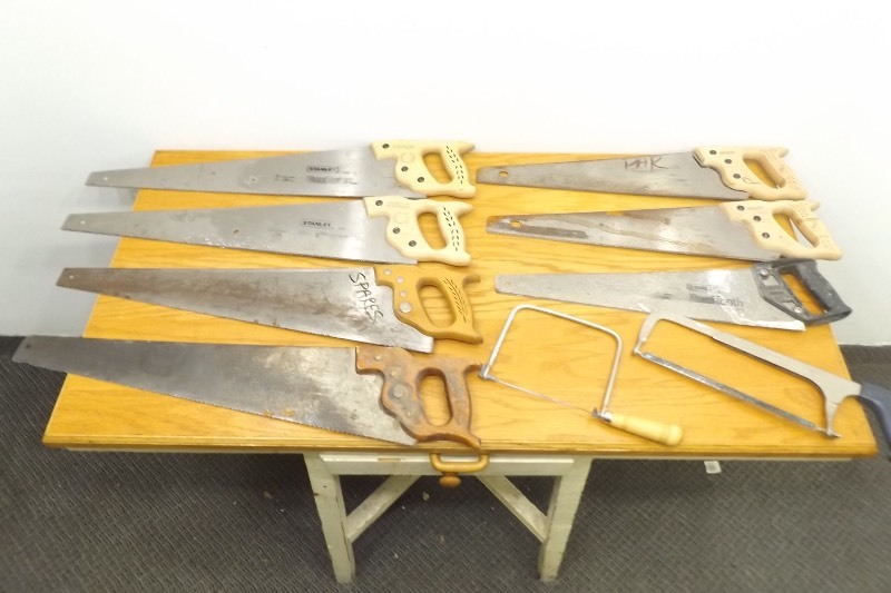 Large Lot of Stanley, Craftsman, etc. Hand Saws