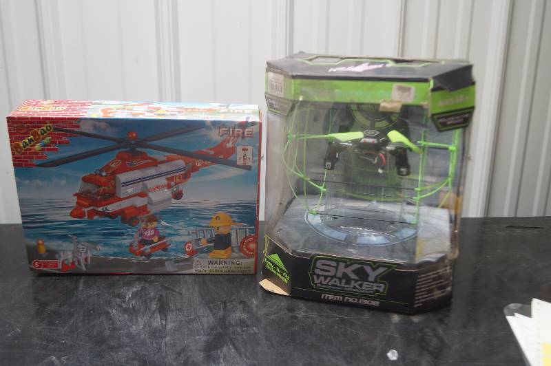 Toy Helicopter & Lego Set