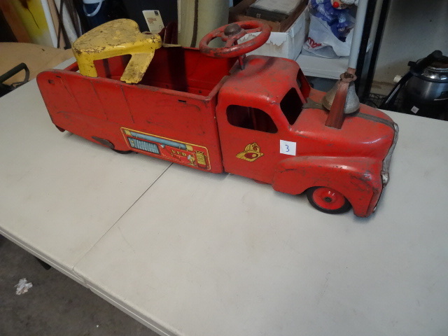 vintage ride on fire truck