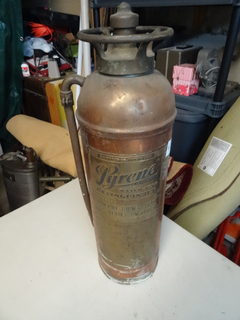 lot 45 image: Vintage Pyrene water type fire exti...