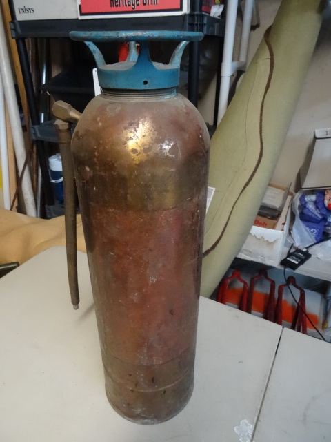 lot 46 image: Vintage stop fire inc copper fire e...