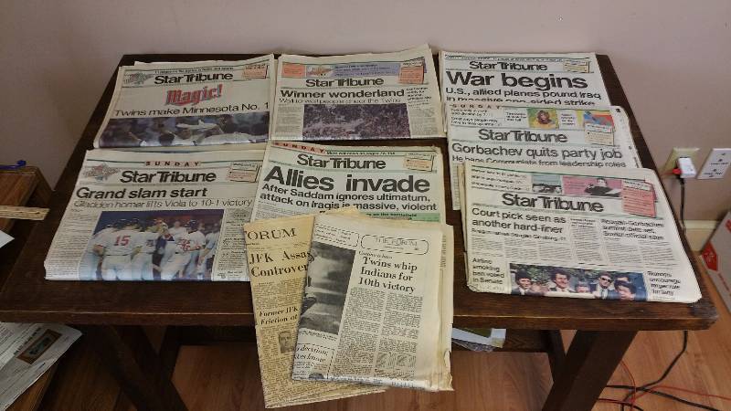 lot 133 image: Star Tribune News Papers