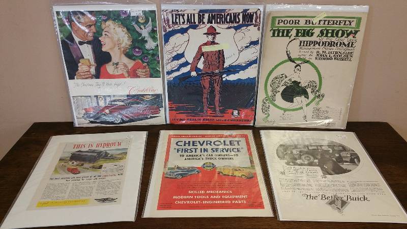 lot 172 image: Vintage Car  Magazine Advertisement & Sheet Music