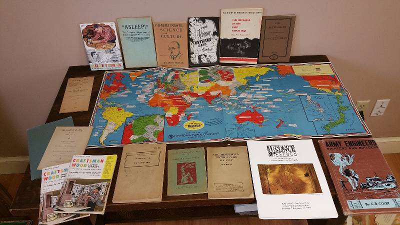 lot 182 image: World War 2 Map & Paperwork
