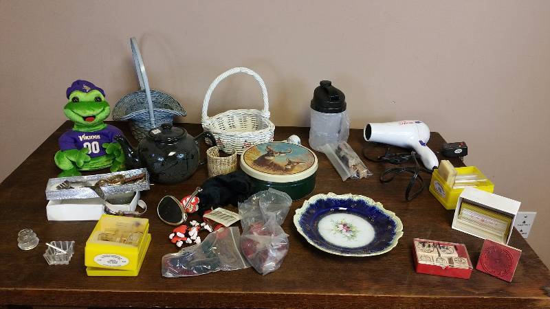 lot 221 image: Watches, Rubber Stamps, Antique Plate, and More