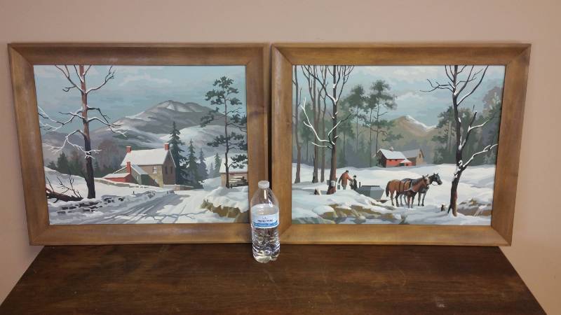 lot 238 image: Currier & Ives Paint By Numbers