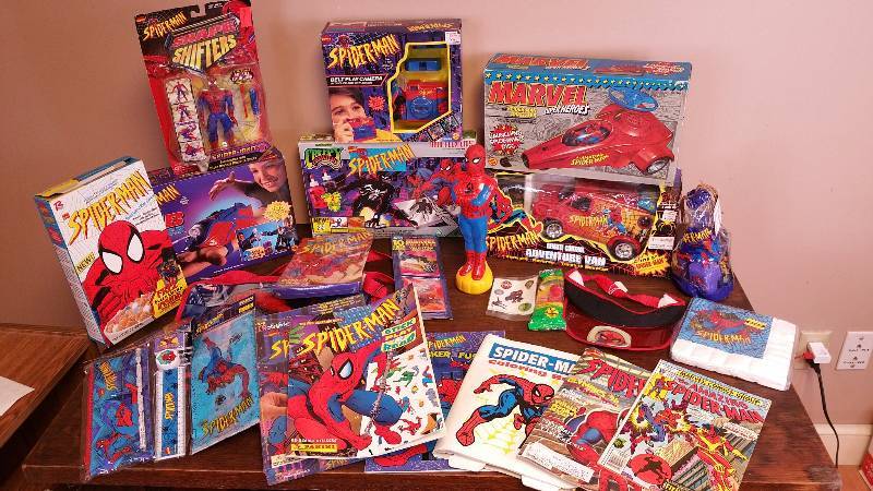 lot 97 image: HUGE Group of Spiderman Collectibles