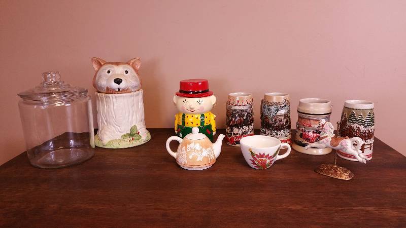 lot 102 image: Steins, Cookie Jars, and More