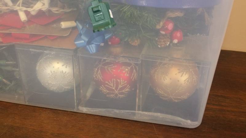 lot 258 image: Lots of Christmas Lights, Ornaments, Etc