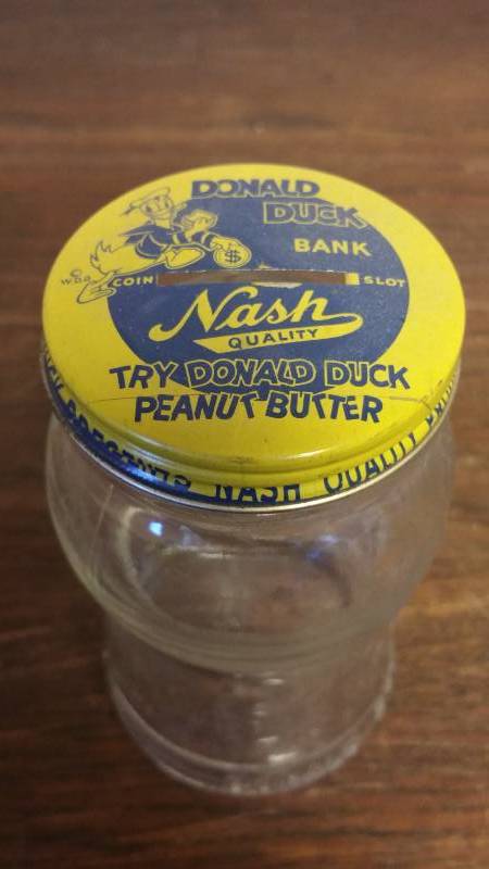 lot 266 image: Vintage Nash Donald Duck Coin Bank