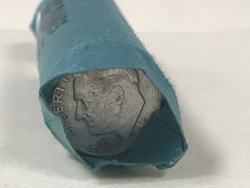 (1) Roll Of 1960-1964 Dimes--(50) C...