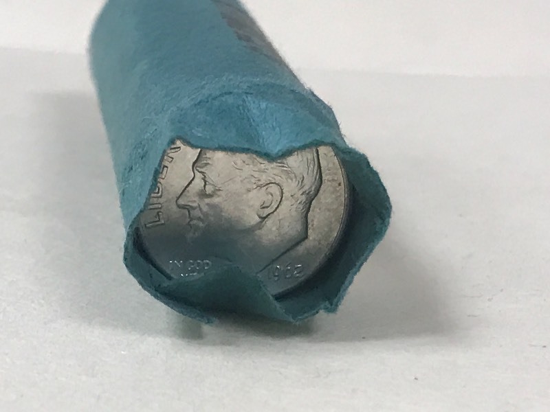 (1) Roll Of 1960-1964 Dimes--(50) C...