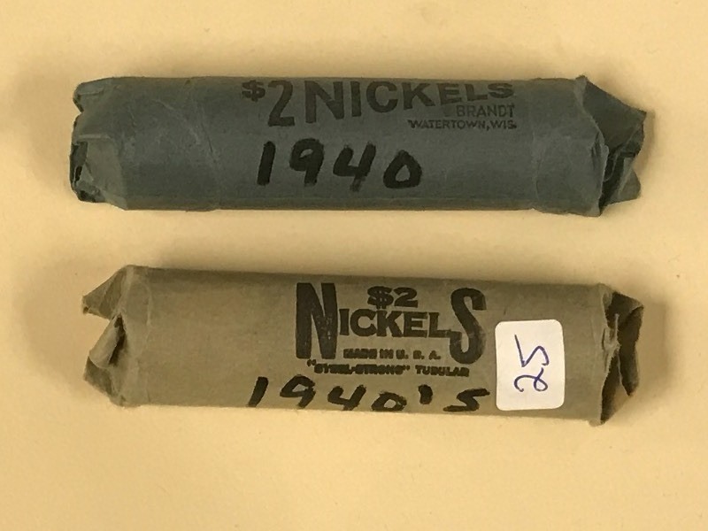 (2) Rolls Of 1940s Nickels ...