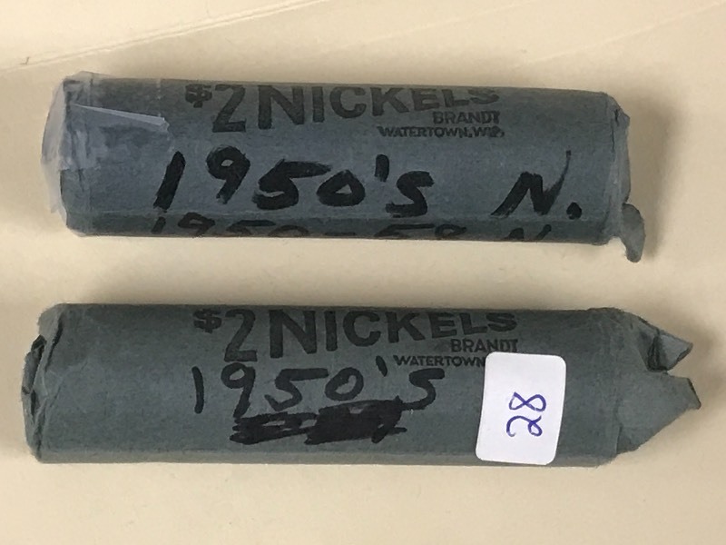 (2) Rolls Of 1950s Nickels ...