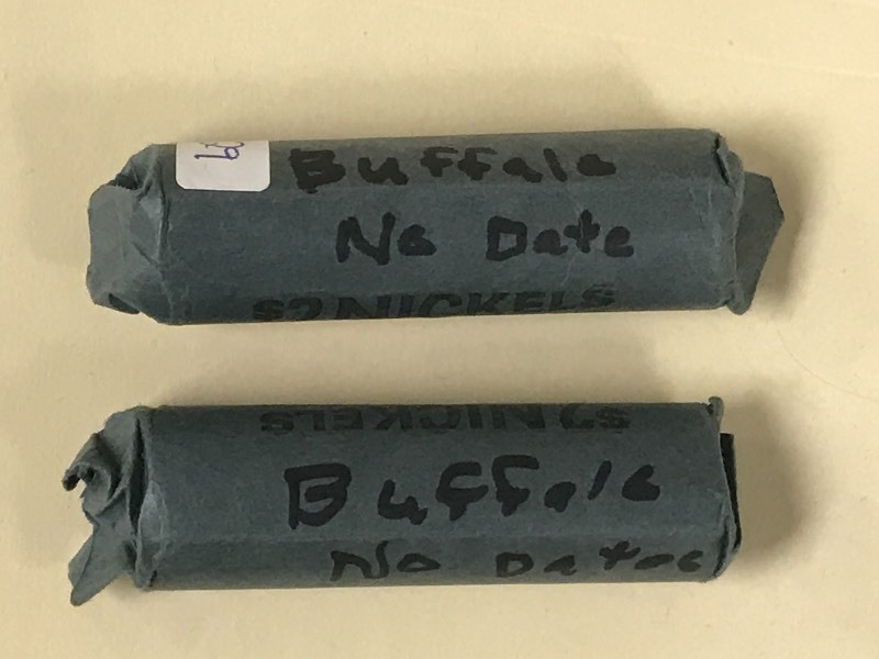 (2) Rolls Of No-Date Buffalo Nickel...