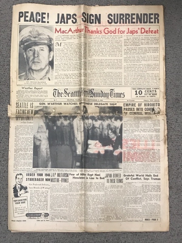 Vintage Newspaper September 2nd 19...