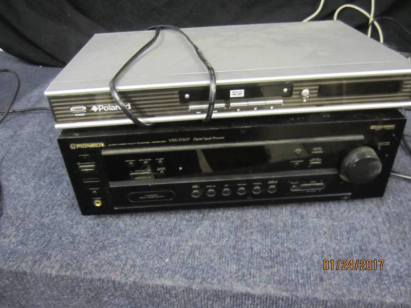lot 24 image: Polaroid DVD Player, Pioneer Digita...