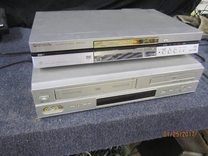 lot 37 image: Daewoo VCRDVD Player, Panasonic HD...