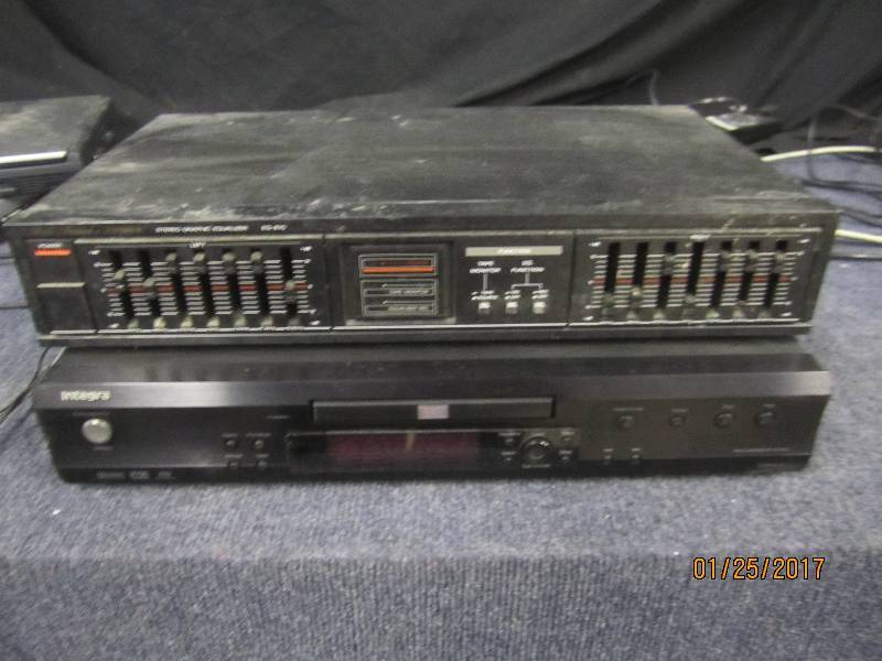 lot 41 image: Fisher Equalizer, Integra DVD Playe...