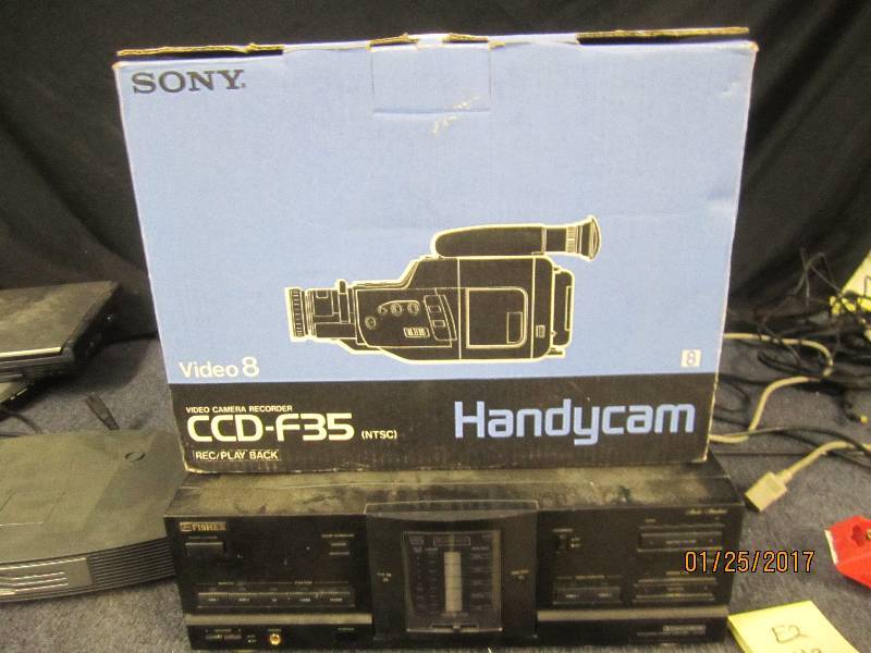 lot 43 image: Fisher Stereo Amplifier, Sony Handy...