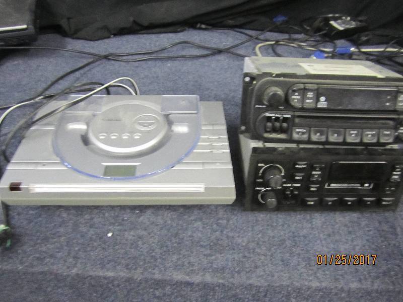 lot 54 image: Lot of 2 Chrysler Car Stereos, Curt...