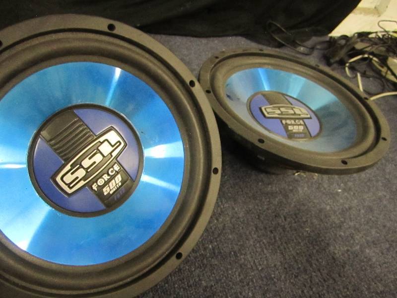 lot 144 image: Pair of SSL Force 500 Watt Speakers...