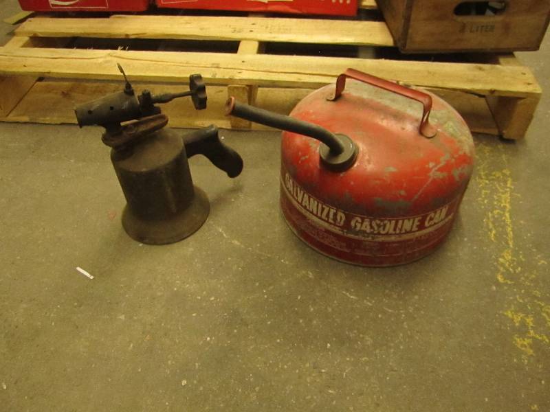 lot 188 image: Vintage Gas Can & Sprayer...