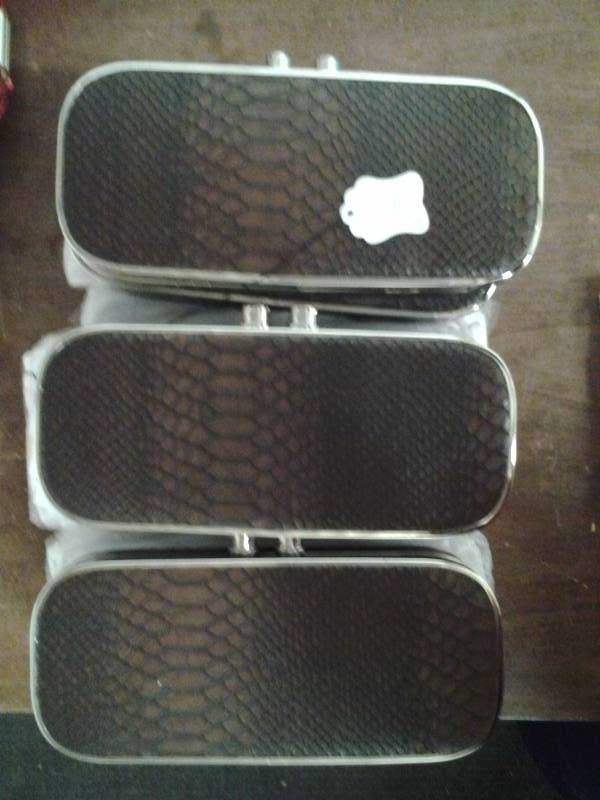 lot 32 image: 12-New Brown Clutch Purses 9x4x1 12