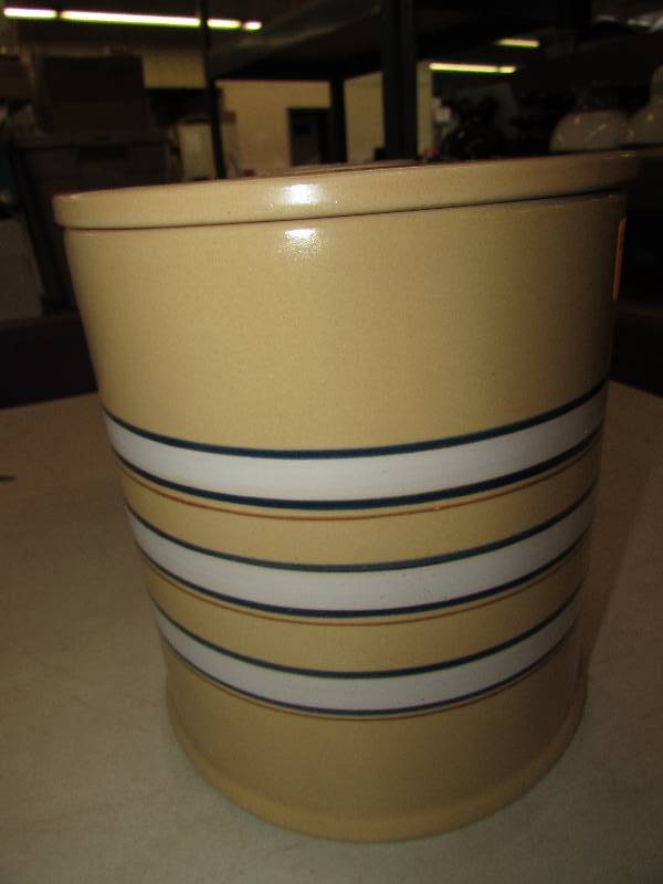 Yellow Ware Crock with lid