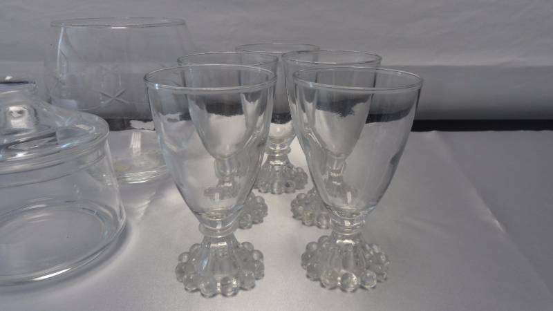 Vintage Bubble Glass Glasses