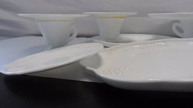White Vintage Glass