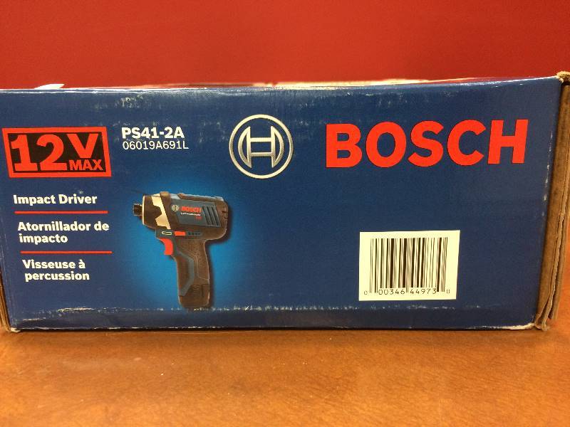 lot 20 image: Bosch PS41BN 12V MAX Impact Driver with Exact-Fit Insert Tray never used